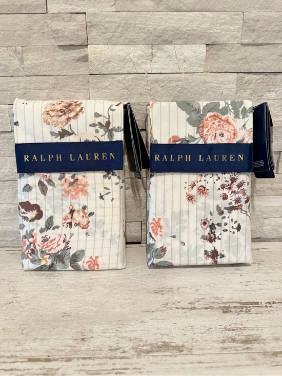 Ralph Lauren Other - Ralph Lauren Thompson Floral Stripe Set Of 2 Standard Pillow Shams $370 NWT